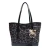 Bolso de Hombro Estilo Perezoso con Estampado de Leopardo Retro al por Mayor para Mujer Nuevo Estilo Estilo Coreano Bolso Tote para el Brazo para el Trabajo
