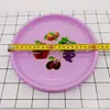 Tienda de un dólar 006 plato de frutas color plástico plato de frutas semillas de melón plato de dulces un dólar un suministro al por mayor