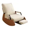 Sillón Mecedor Perezoso Ajuste de Tres Velocidades Sillón Reclinable de Ocio Sala de Estar Hogareña Balcón Sillón Individual Reclinable para Dormir Sillón Mecedor