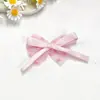 Fita de malha poá emendada coração de diamante laço de diamante DIY acessórios de cabelo infantis decoração roupas infantis sapatos chapéus bonecas acessórios