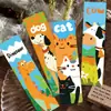 30 Marcadores de Página Animais Planos para Leitura, Manual Simples, Material Literário e Criativo, Marcadores de Página de Papel para Leitura Ins, DIY