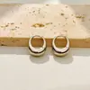 Pendientes de Metal con Pliegues Irregulares para Mujer, Pendientes de Botón Únicos de Nicho, Aros para Oreja, Nueva Joyería para Oreja de Alta Gama