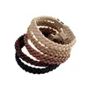 Nueva diadema tejida de alta gama Corea del Sur ins cuerda para el pelo diadema con cubierta de cuero banda de goma de alta elasticidad accesorios para el cabello