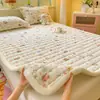2026 Nova Classe A Grau Mãe e Bebê Outono e Inverno Espessado Quente Colchão de Lã de Leite Uso Doméstico Protetor de Cama Acolchoado Quente Cama
