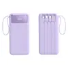 Power Bank de 20000mAh com Carregamento Rápido de 22,5W, Cabo Embutido, Grande Capacidade, Display Digital em Tempo Real e Cordão