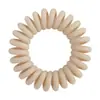 Goma para el pelo pequeña de cable de teléfono en colores oscuros, Cuerda para el pelo mate de alta elasticidad estilo perezoso, Goma para coleta baja Diadema de TPU