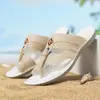 Chanclas estampadas transfronterizas para hombre de talla grande con suelas suaves, sandalias de playa antideslizantes para uso en exteriores, disponibles para envío directo desde el fabricante