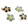 WT-P1966 flor de gema colorida forma de piedra brillante piedra de Tianhe colgante accesorios de collar para mujer