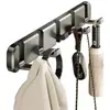 Ganchos de Puerta Invisibles, Plegables, Ganchos para Ropa sin Taladro para Entrada, Baño, Pasillo, Dormitorio, Estante de Almacenamiento para Ropa Montado en la Pared