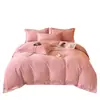 Conjunto de Cama de Quatro Peças em Veludo Leite Dupla Face, Relevo Fosco Total Inverno Classe A, Grau Materno e Infantil, Estilo Lençol Espesso e Quente