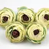 Exquisitas Cabezas de Flores de Camelia de Seda Artificial, Brotes de Camelia de Alta Gama Estilo Europeo, Materiales para Ramo de Flores para Pasador de Pelo DIY Hecho a Mano