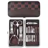 En Stock Juego de 12 Cortauñas de Acero Inoxidable Kit de Belleza Juego de Herramientas de Manicura Cortauñas Regalo Promocional Al Por Mayor