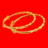 Pulsera de oro arena Vietnam push-pull Pulsera de bambú arena arena Vietnam joyería de calidad gruesa fabricantes mayoristas mayorista