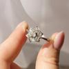 Cao Shi anillo fino simple con forma de estrella pequeña, cobre con circonita, estrella hexagonal, anillo femenino, accesorios transfronterizos, una generación de cabello