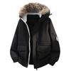 Jaqueta de Penas Masculina 2025 Inverno Novo Estilo com Capuz Multicor Versátil Quente e Resistente ao Frio Casual Moda Cor Sólida Roupa de Trabalho Casaco