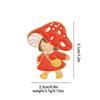 Broche con forma de gota de aceite y diseño creativo de aleación con forma de hongo de dibujos animados, insignia para collar, joyería