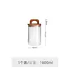 Tapa con Asa Estilo Americano Frasco Sellado de Vidrio para Granos de Café a Prueba de Humedad Botella de Exhibición para Medicina China Frasco de Almacenamiento Sellado Almacenamiento de Cocina Frasco de Almacenamiento Sellado