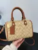 Bolsa Boston con estampado vintage para mujer, dropshipping transfronterizo, nuevo modelo 2026, bolso de mano estampado, bolso cruzado, bolso almohada, bolso de hombro