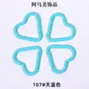 Gran Stock Mosquetón Forma de Corazón Botón para Ropa Infantil DIY Gancho Pequeño Forma de Corazón Mosquetón Corazón Melocotón