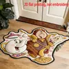 Tapete de Banheiro Espesso Absorvente Estilo Ponto Cruz Falso Caxemira Desenho Animado Fofo Tapete de Porta de Banheiro Temu Dropshipping