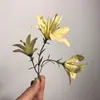Simulado 3-Pontas Pequeno Buquê Flor de Seda Grampo de Cabelo Acessórios de Cabelo Feito à Mão DIY Casamento Flor de Pulso para Foto Flores Frescas Falsas