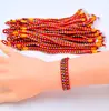 Cuerda Roja Tejida Festival del Bote del Dragón Pulsera de Cuerda Colorida Puesto de Venta al por Mayor Cuerda para la Mano Adultos Niños Jardín de Infancia Línea Colorida Productos Terminados