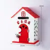 Muebles para el Hogar Estilo Pastoral Buzón de Guardería Buzón de Mensajes Buzón de Madera Buzón de Sugerencias Decoraciones de Casitas de Madera Pequeñas