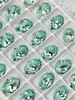 Brillo Super Brillante Multifacético 10x14mm Huevo de Paloma Nido de Pájaro Fondo Puntiagudo Pedrería para Uñas Cristal K9 Usable Accesorios para Uñas Venta al por Mayor
