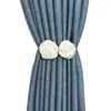 Correas para Cortinas de Rosas Ajustables Correas Estéreo de Flores Estilo Retro Literario Preppy Satén Elegante Decoración de Cortinas