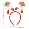 Diademas de fieltro: Diademas Navideñas, Reno, Muñeco de Nieve, Árbol de Navidad, Papá Noel