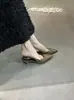 Zapatos de tacón de aguja minimalistas de punta fina para mujer 2024 Verano Sandalias plisadas de punta cerrada combinadas con vestidos Zapatos de noche