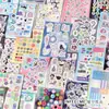 Infeel.Me Série Paraíso Desbotado Livro de Adesivos de Filme Glitter Autoadesivo Material para Diário Estilo Ins Livro de Adesivos
