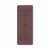 Venta al por mayor del fabricante Esterilla de Yoga de Caucho PU Caucho Natural Antideslizante Línea de Postura Esterilla de Fitness Esterilla de Lujo Esterilla de Yoga Engrosada