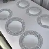 Manteles Redondos Impresos en 2D Antideslizantes Más Vendidos Transfronterizos, Manteles de Lino Personalizados de Fábrica Origen con Etiqueta y Servicio de Dropshipping