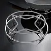 Hogar Acero Inoxidable Pentagrama Rejilla para Cocinar al Vapor Cocina Baño María Cesta para Cocinar al Vapor Rejilla Olla Aislante Térmico Esterilla Herramienta de Almacenamiento Multifuncional