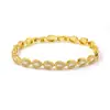 Comércio Exterior Mais Vendido Pulseira Joia High-End Totalmente Cravejada de Diamantes Ouro K Retrô Gota d'Água