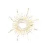 Broche Novo Retro Deus do Sol Transfronteiriço Liga de Latão Banhada a Ouro Joias Broche de Temperamento Acessórios para Terno Broche Feminino