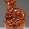 Adornos tallados de ébano, Ratón, Vaca, Tigre, Conejo, Dragón, Serpiente, Caballo, Oveja, Gallo, Mono, Perro, Cerdo, Lingote, Doce Signos del Zodíaco, un Conjunto de Artesanías