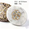 Pieza ovalada de cristal de gema natural personalizable transfronteriza 45*35*6mm piedra de energía artesanía joyería decoración venta al por mayor