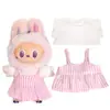 Adecuado para Ropa de Muñeca Labubu, Peluche Vinilo Sentado Fiesta Primera, Segunda y Tercera Generación Traje de Falda de Repuesto