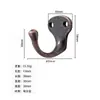 Jingmao Hardware Nuevo Gancho para Ropa de Aleación Negra con Pintura en Spray de Bronce Antiguo Chino Gancho de Pared Clásico