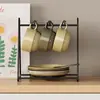 Estante para Tazas de Agua Estante de Almacenamiento Mesa de Comedor Sala de Estar Estante de Almacenamiento para Tazas Platos Estante para Tazas Estante de Hierro para Tazas Estante para Tazas de Agua