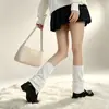 Versión Modificada de Tercera Generación de Polainas Tejidas, Calcetines de Elefante, Calcetines Planos sin Pies, Calcetines Largos JK hasta la Mitad de la Pantorrilla, Calcetines Cálidos para Pantorrilla