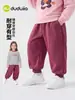 Pantalones Infantiles Dudu Pantalones Deportivos para Niños Pantalones Largos para Niñas Casuales Otoño Pantalones de Punto para Bebé Estilo Otoño Ropa Infantil