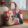 2026 Nueva Serie Transfronteriza de Cachorros Estampado Digital Bolso de Hombro Acolchado de Moda