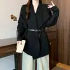Cardigan de Lã Tricotado Feminino Plus Size Outono Inverno MM Gordo Temperamento Gola Grande Emagrecedor Escondendo Defeitos Bonito Casaco Grosso