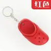 Nuevos dijes de pantuflas mini para zapatos con agujeros, llavero para bolso, colgante, decoración