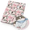 Gato Lindo Patrón Animal Verano Poliéster Algodón Tela Ropa Falda Ropa Infantil Camisa Pijama Hecho a Mano DIY