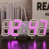 Reloj Digital LED 3D Inteligente Reloj Despertador Electrónico Transfronterizo Reloj de Pared para Sala de Estar Temperatura Interior