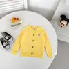 Cardigan Suéter de Tricô Trançado Estilo Coreano da Moda para Meninas Jovens e Crianças Pequenas com Design de Coração